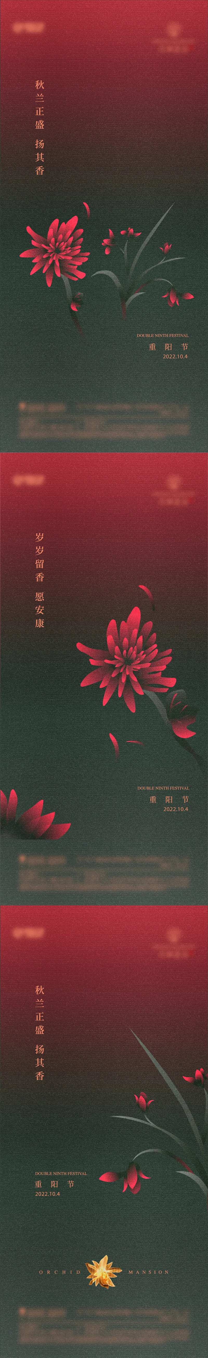 重阳节系列海报-采灵感-cailinggan.com
