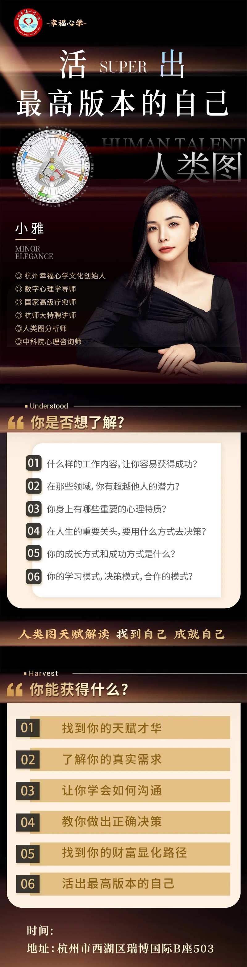 人类图心理学讲师海报长图-采灵感-cailinggan.com