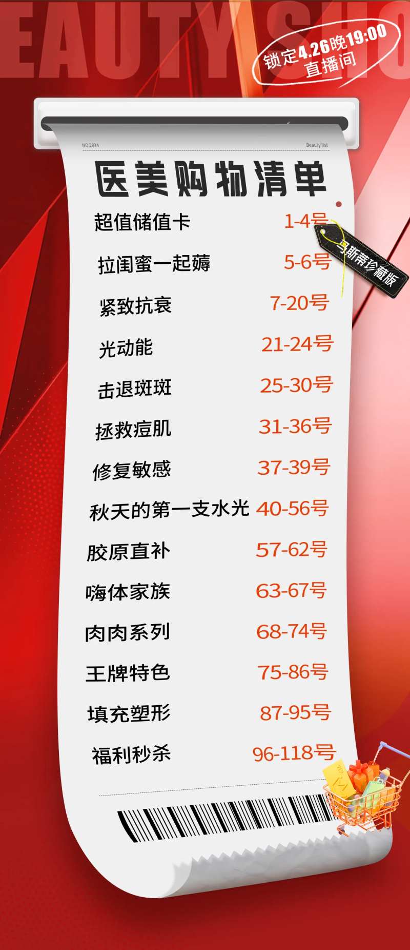 医美购物清单海报-采灵感-cailinggan.com