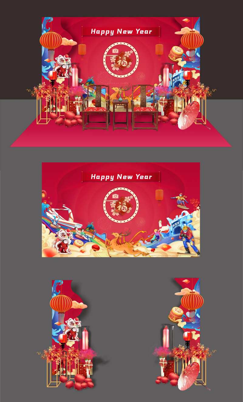 全家福合影美陈-采灵感-cailinggan.com