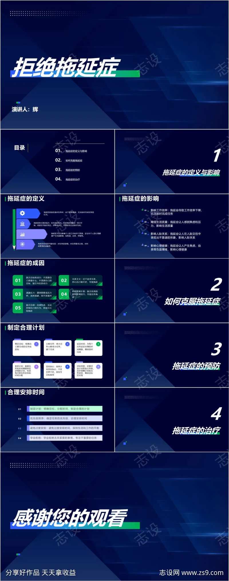 拒绝拖延症PPT-采灵感-cailinggan.com