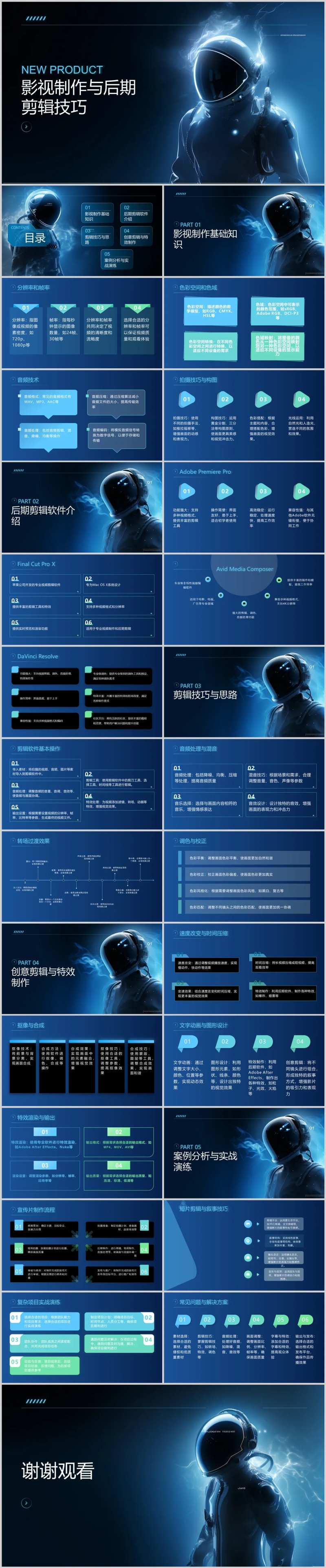 影视制作与后期剪辑技巧PPT-采灵感-cailinggan.com