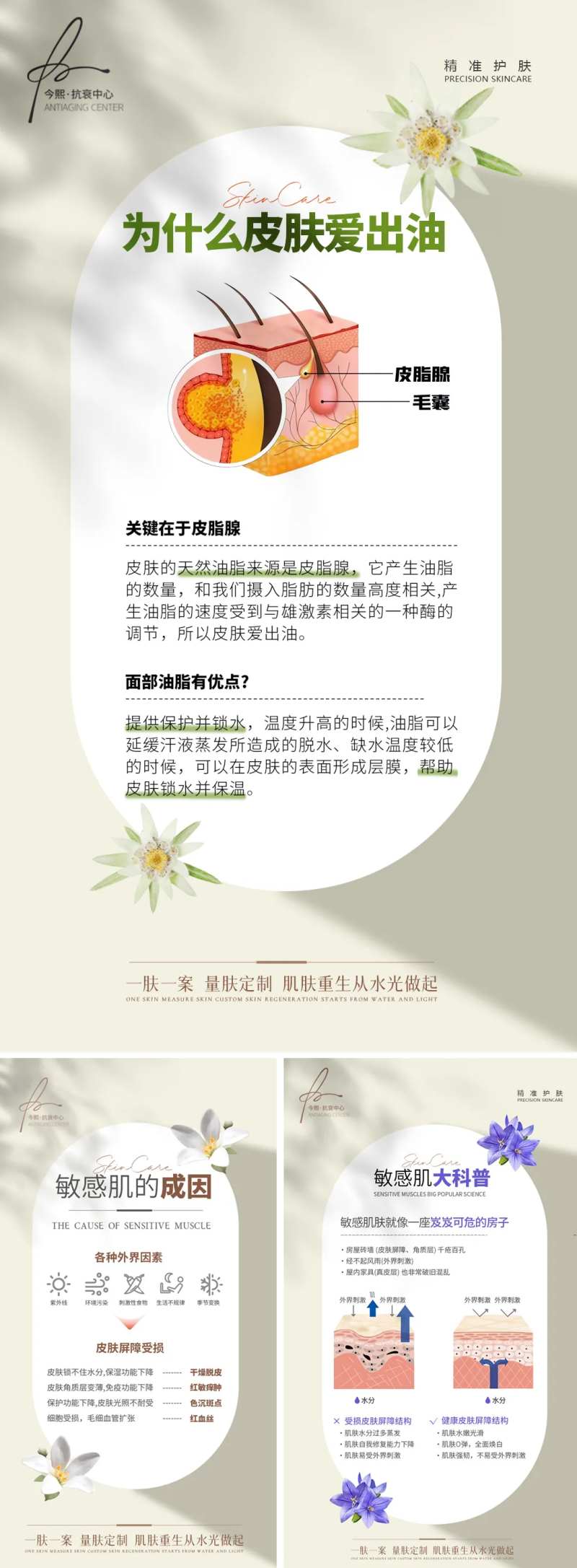 敏感皮肤生理学科普知识海报-采灵感-cailinggan.com