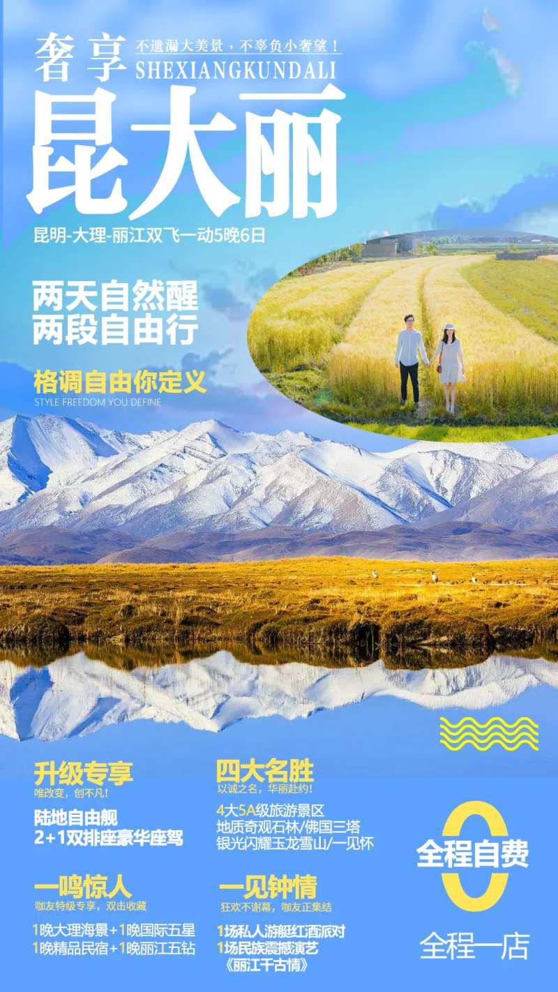 昆明旅游海报-采灵感-cailinggan.com