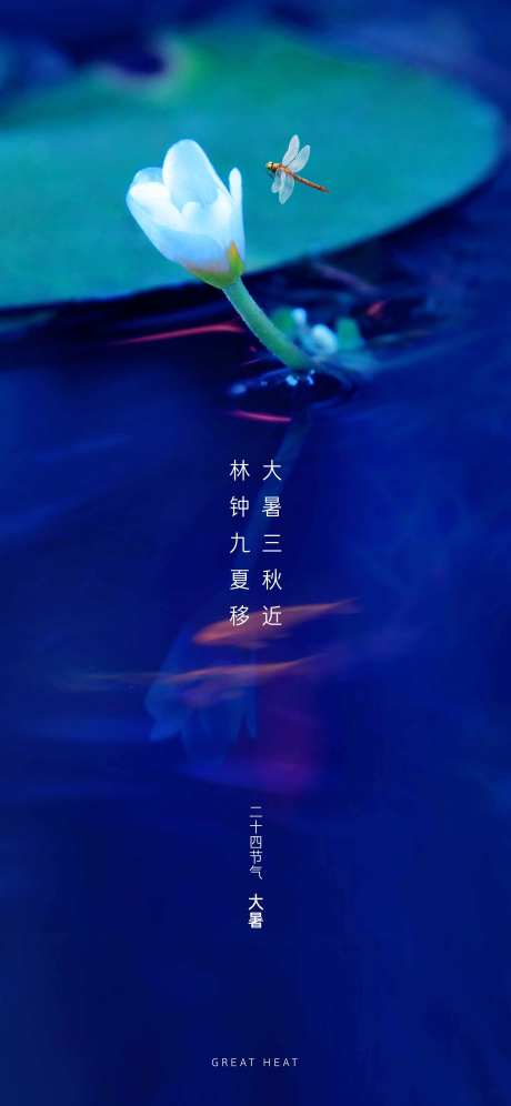 大暑节气海报-采灵感-https://www.cailinggan.com/