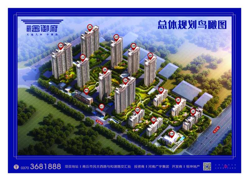 地产类鸟瞰图海报展板-采灵感-cailinggan.com