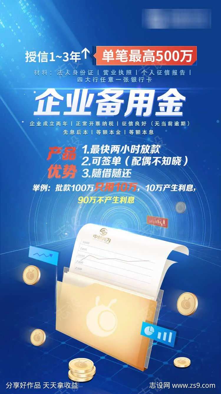 金融产品海报-采灵感-cailinggan.com