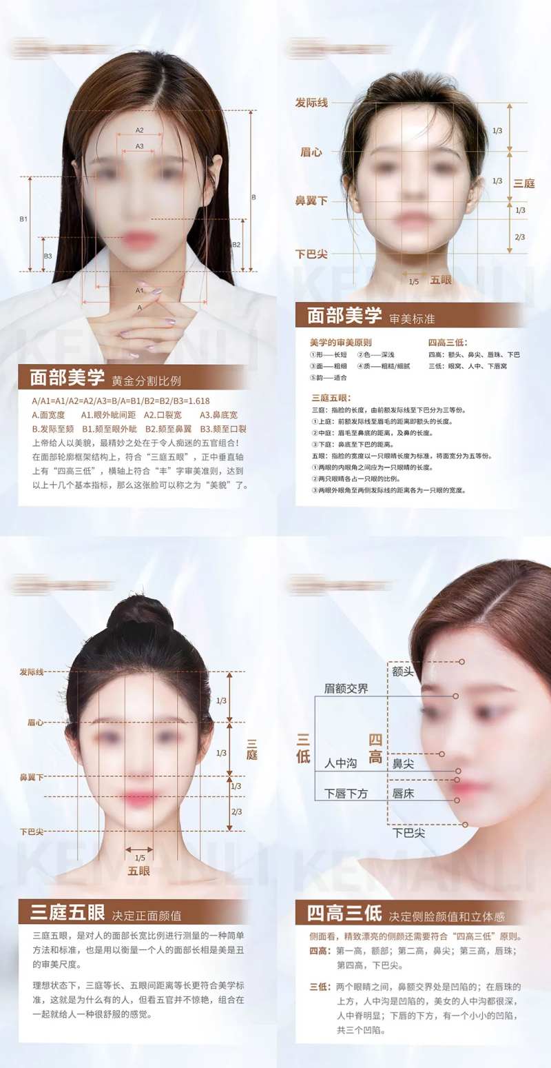 面部美学宣传系列海报-采灵感-cailinggan.com