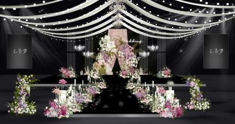 粉紫色婚礼-采灵感-https://www.cailinggan.com/