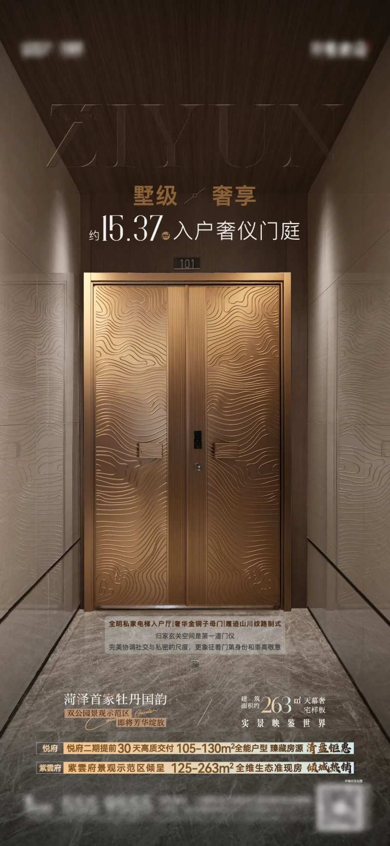 样板间入户门价值海报-采灵感-cailinggan.com