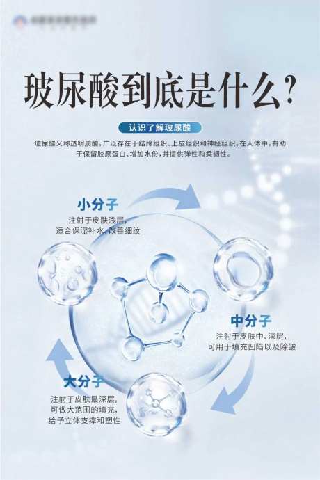 玻尿酸科普画框宣传海报-采灵感-https://www.cailinggan.com/