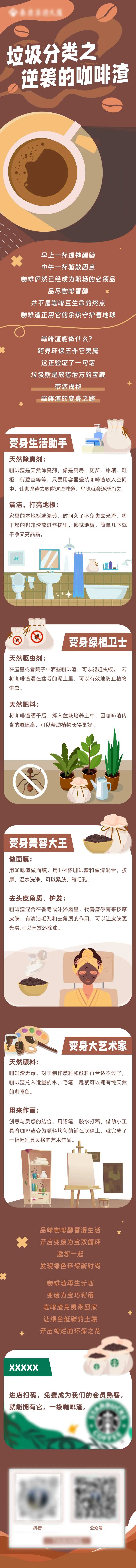 垃圾分类咖啡渣的用途长图-采灵感-cailinggan.com