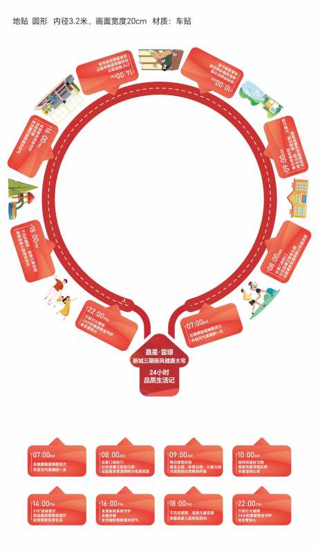 圆形创意地贴物料-采灵感-https://www.cailinggan.com/