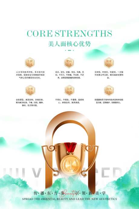 医美品项优势宣传海报-采灵感-https://www.cailinggan.com/