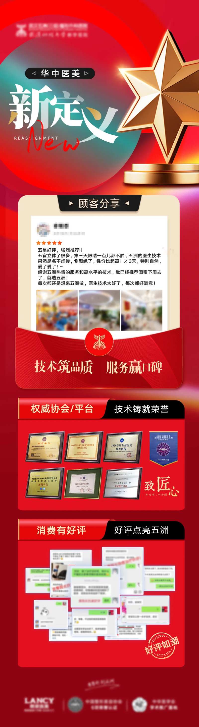 医美品牌形象荣耀时刻宣传海报-采灵感-cailinggan.com