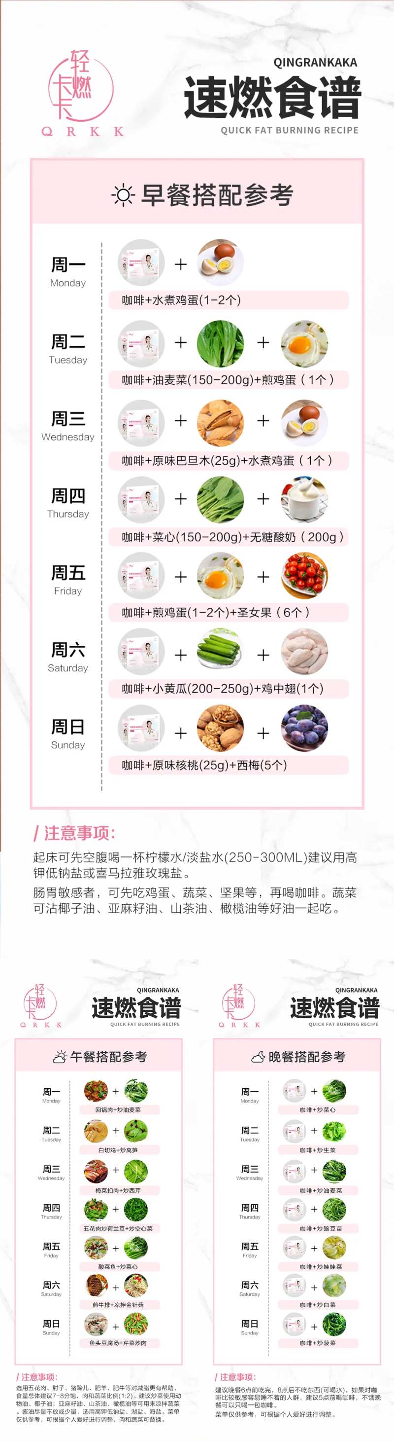 生酮减肥防弹咖啡减肥食谱海报-采灵感-cailinggan.com