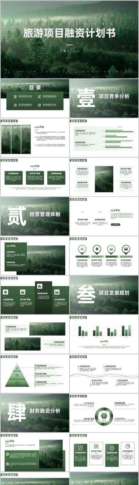 绿色旅游项目融资计划书PPT-采灵感-https://www.cailinggan.com/