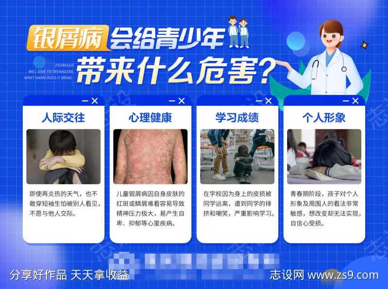 青少年银屑病案例图-采灵感-cailinggan.com