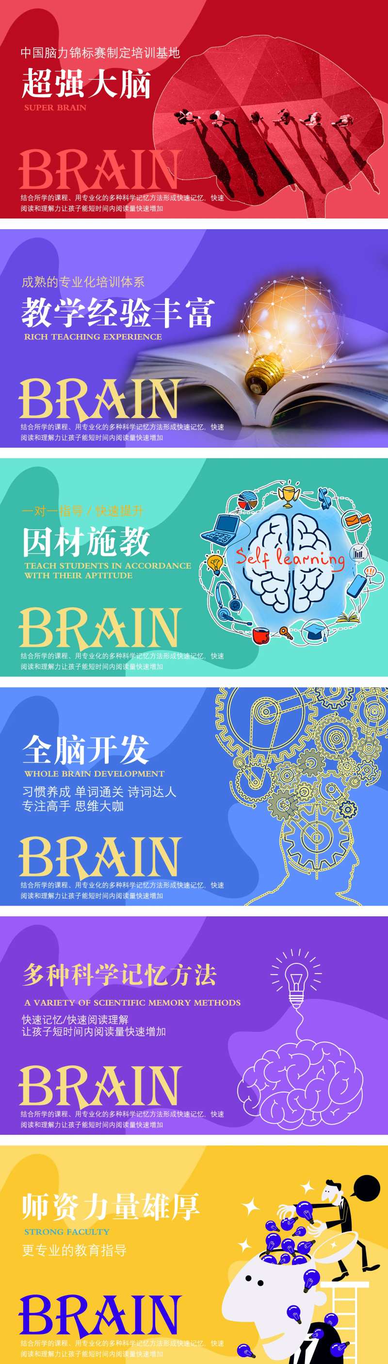 智慧全脑开发思维情绪管理个性轮播海报-采灵感-cailinggan.com