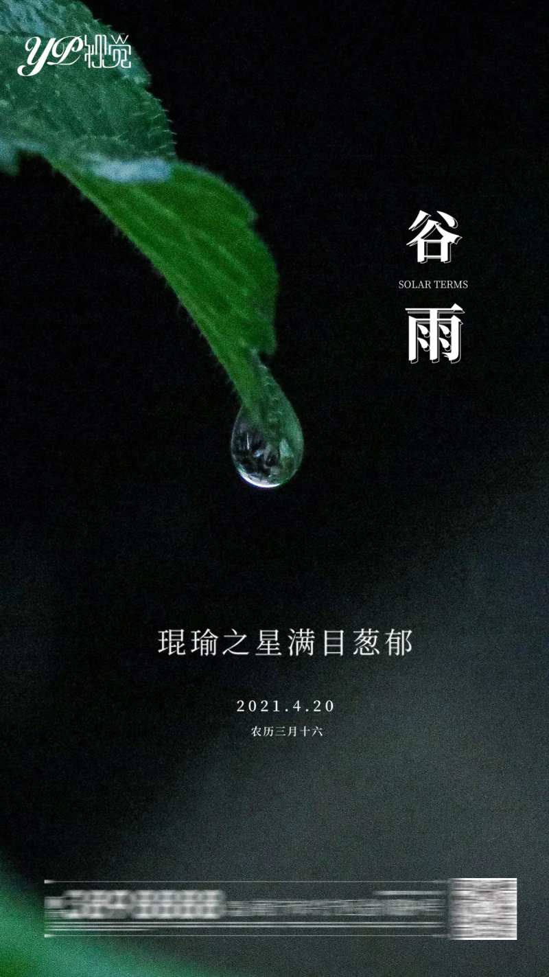 地产谷雨海报-采灵感-cailinggan.com