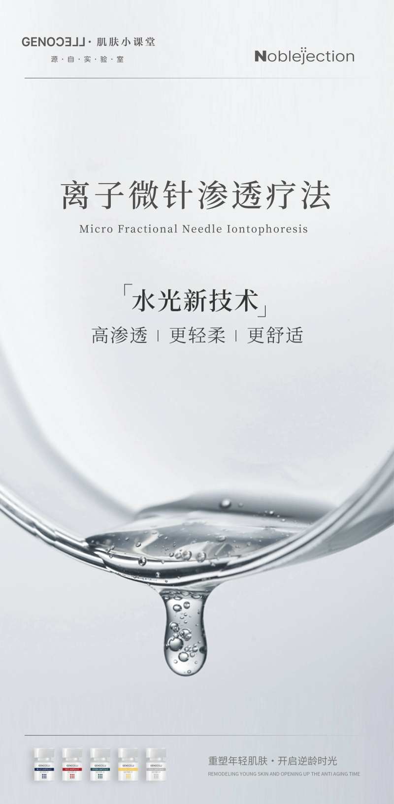 安瓶离子微针渗透疗法海报-采灵感-cailinggan.com