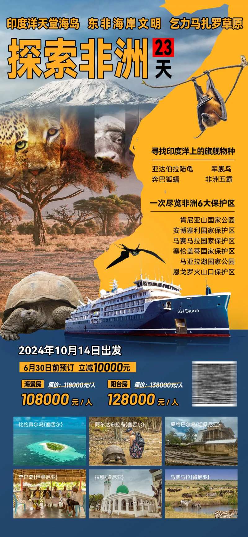 非洲旅游海报-采灵感-cailinggan.com