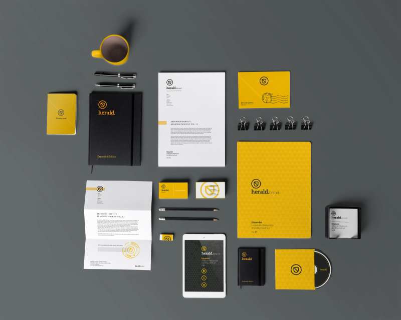 办公用品样机vi-采灵感-cailinggan.com