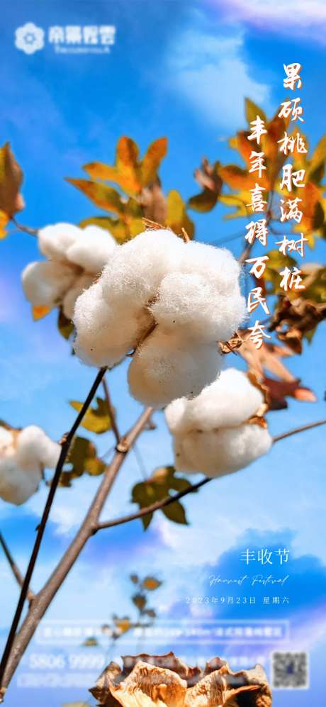 地产丰收节海报-采灵感-https://www.cailinggan.com/