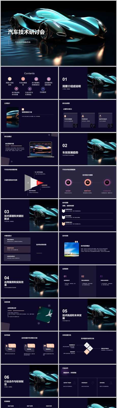 汽车技术研讨会PPT-采灵感-https://www.cailinggan.com/
