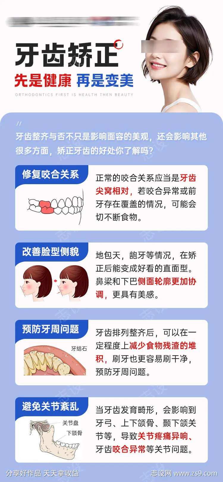 牙齿矫正的作用优点-采灵感-cailinggan.com
