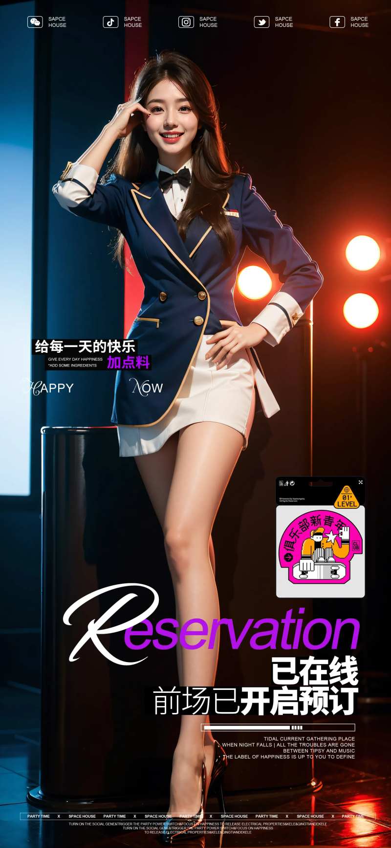 酒吧ktv早场预订海报-采灵感-cailinggan.com