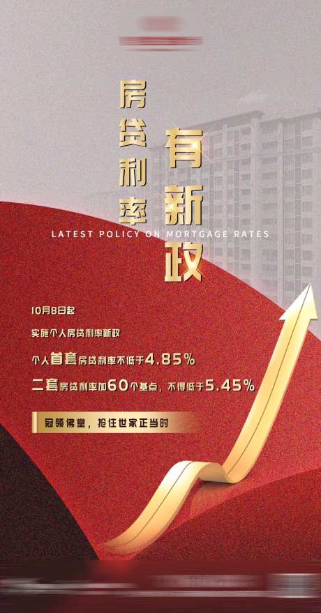 汇率上涨政策红金海报-采灵感-https://www.cailinggan.com/