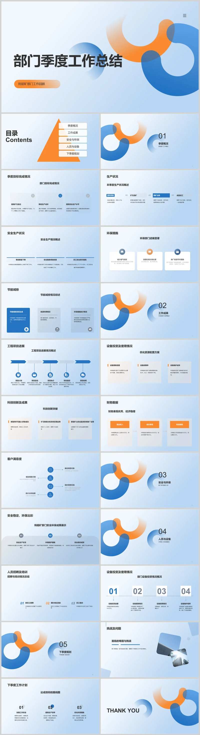 部门季度工作总结PPT-采灵感-cailinggan.com