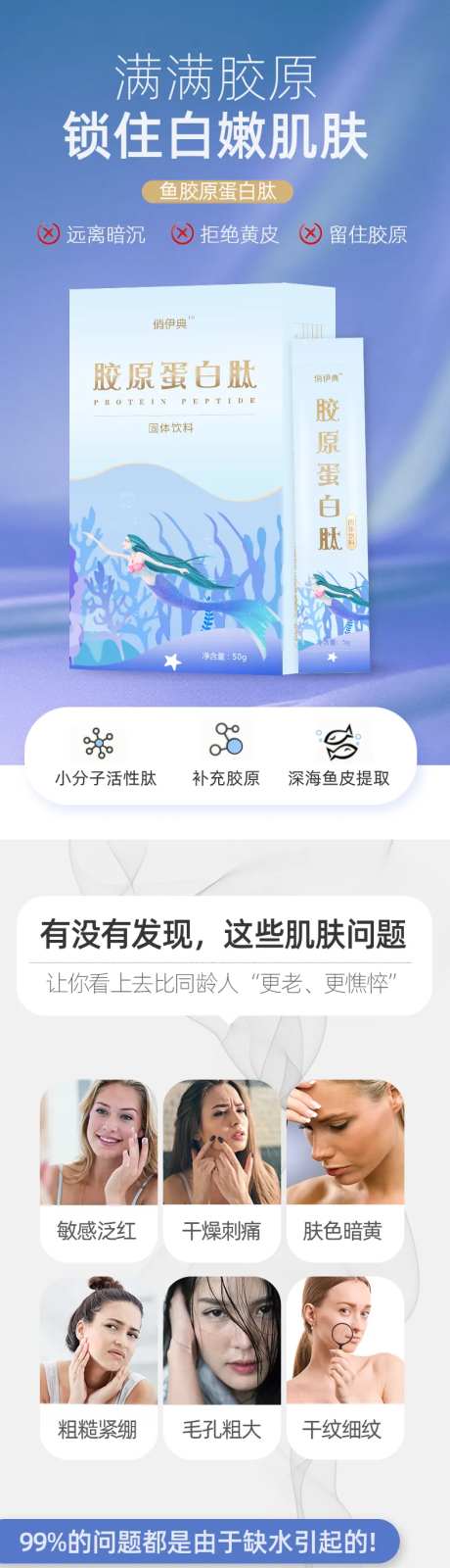 鳕鱼胶原蛋白肽电商详情页-采灵感-https://www.cailinggan.com/