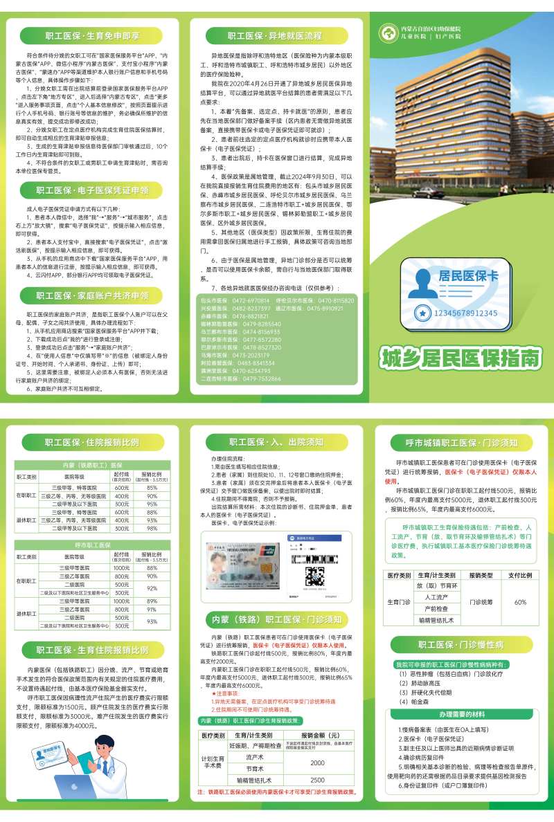 绿色医疗医保三折页-采灵感-cailinggan.com