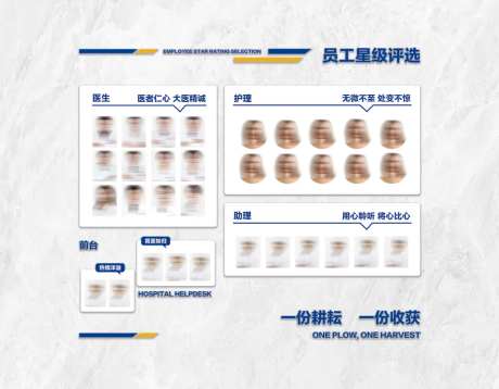 口腔医院文化墙员工风采墙-采灵感-https://www.cailinggan.com/