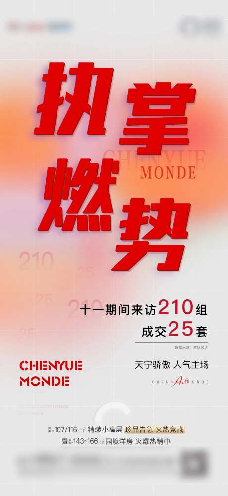 人气热销涨势地产海报-采灵感-https://www.cailinggan.com/