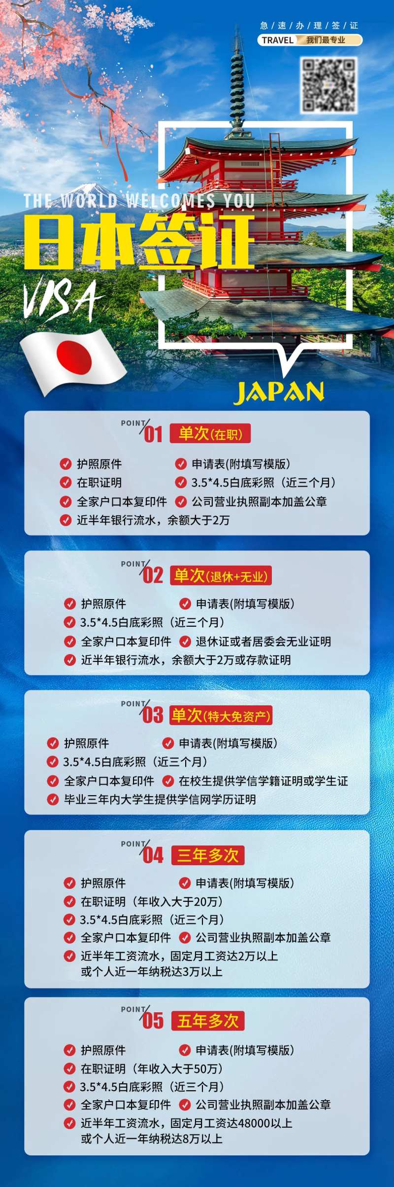 日本签证旅游海报-采灵感-cailinggan.com