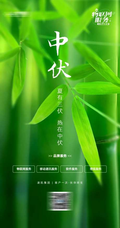 中伏二十四节气营销活动海报-采灵感-https://www.cailinggan.com/