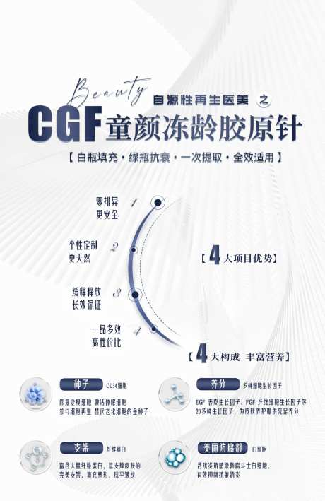 医美CGF抗衰童颜针海报-采灵感-https://www.cailinggan.com/
