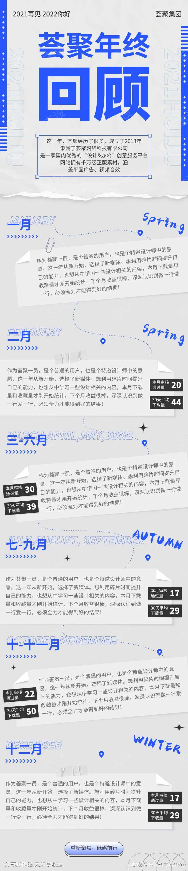 年终回顾长图海报-采灵感-cailinggan.com