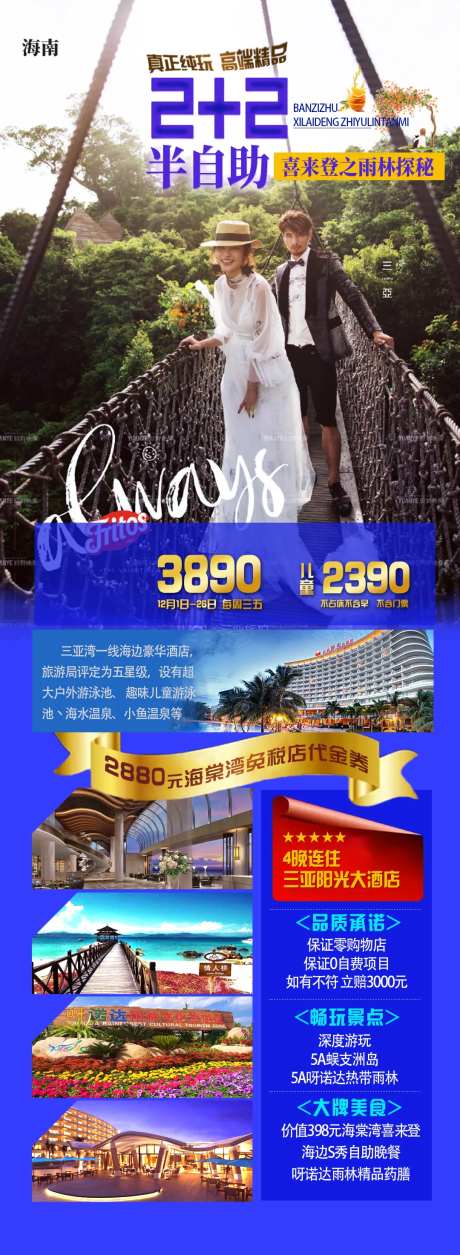 海南三亚半自助海报-采灵感-https://www.cailinggan.com/