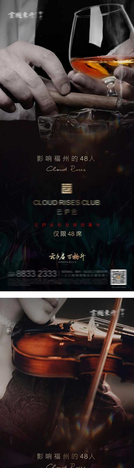 稀缺别墅圈层价值点海报-采灵感-https://www.cailinggan.com/