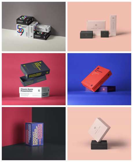 方盒方形纸盒包装样机-采灵感-https://www.cailinggan.com/