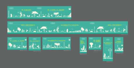 剪影草皮围挡-采灵感-https://www.cailinggan.com/