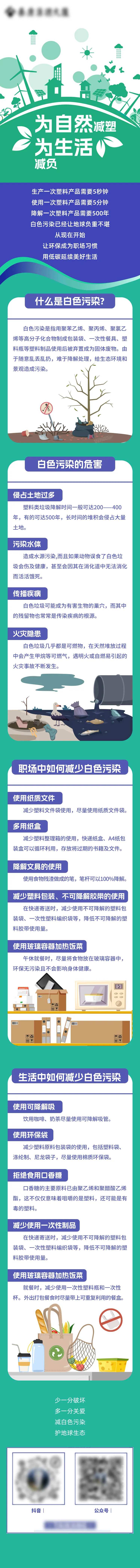 垃圾分类白色污染环保长图-采灵感-cailinggan.com