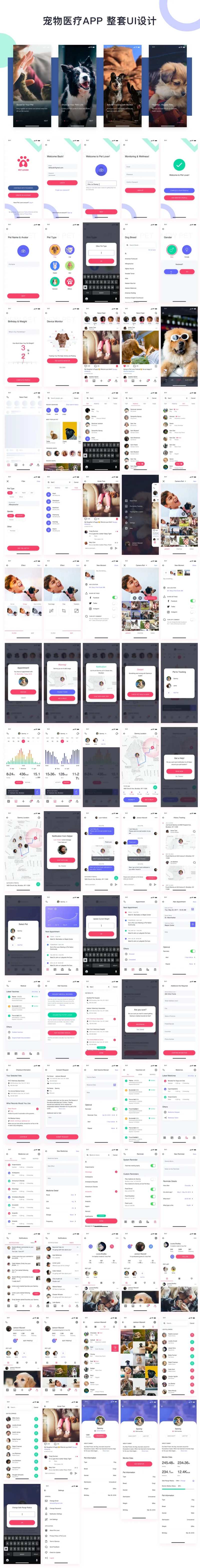 宠物医疗APP整套UI设计-采灵感-cailinggan.com