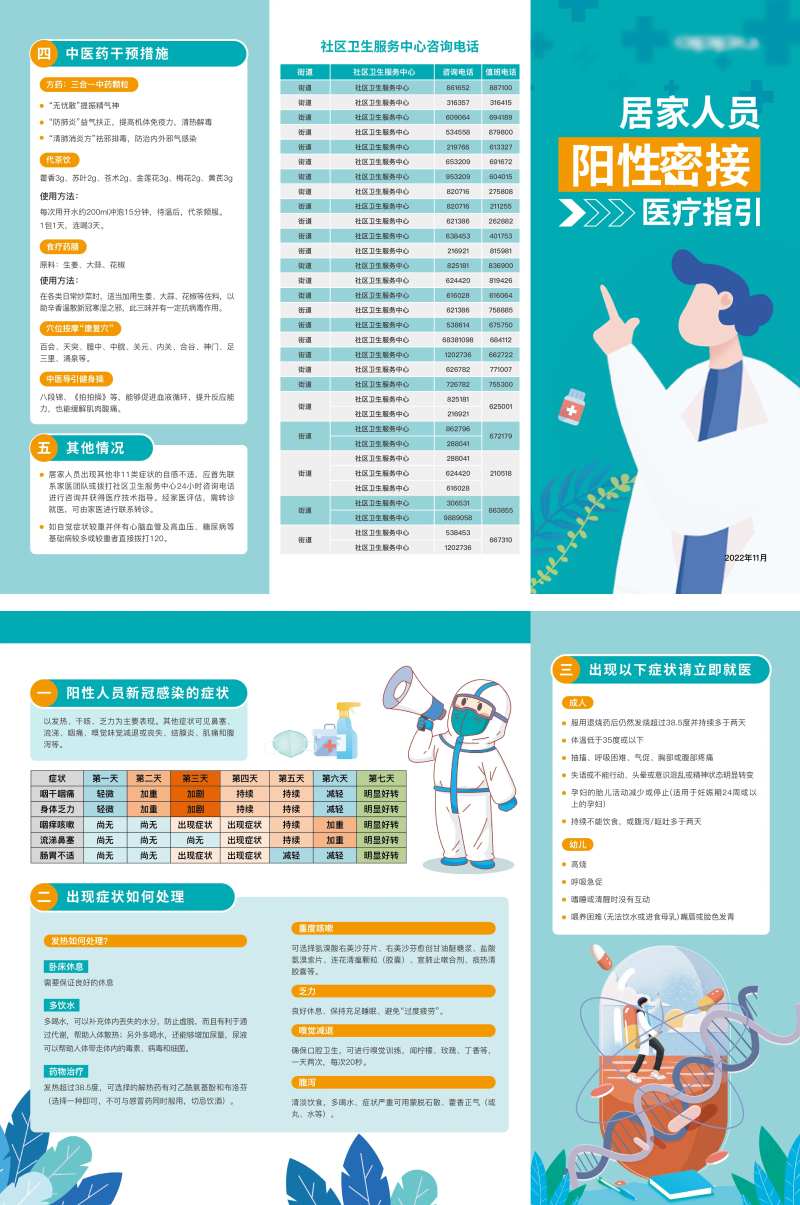 居家隔离医疗指引三折页-采灵感-cailinggan.com