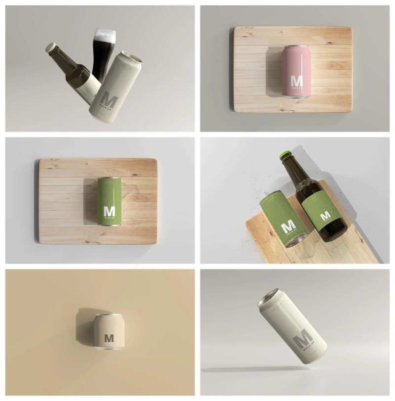 瓶装汽水啤酒样机-采灵感-cailinggan.com