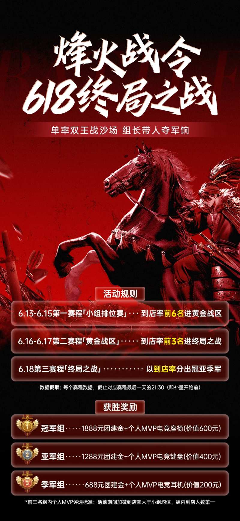 618出征火爆竞技比赛奖励海报-采灵感-cailinggan.com